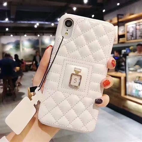 iphone 7 plus chanel perfume case|Chanel iPhone case with chain.